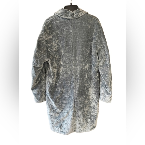 Free People We The Free Crushed Velvet Duster Women’s Size M Long Coat - Picture 2 of 9